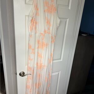 love...ady Ivory and Peach Dress